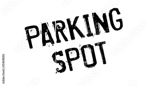 Parking Spot rubber stamp. Grunge design with dust scratches. Effects can be easily removed for a clean, crisp look. Color is easily changed. photo