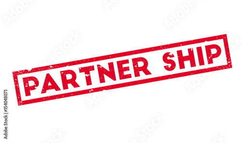 Partner Ship rubber stamp. Grunge design with dust scratches. Effects can be easily removed for a clean, crisp look. Color is easily changed.