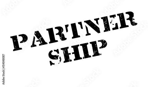 Partner Ship rubber stamp. Grunge design with dust scratches. Effects can be easily removed for a clean, crisp look. Color is easily changed.