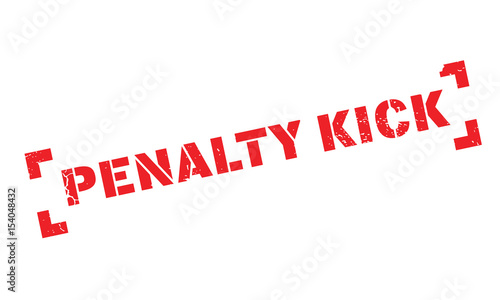 Penalty Kick rubber stamp. Grunge design with dust scratches. Effects can be easily removed for a clean, crisp look. Color is easily changed.