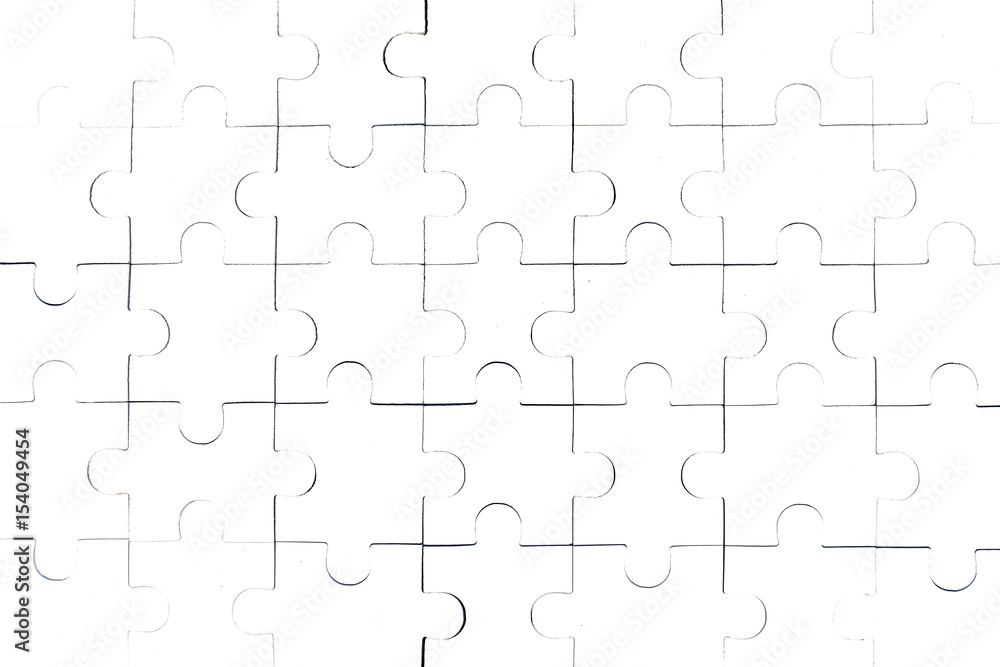 White jigsaw puzzles.