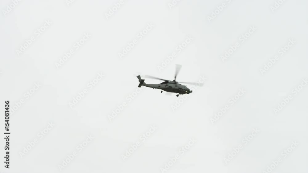 Helicopter flight up in the sky Helicopter flight up in the sky
