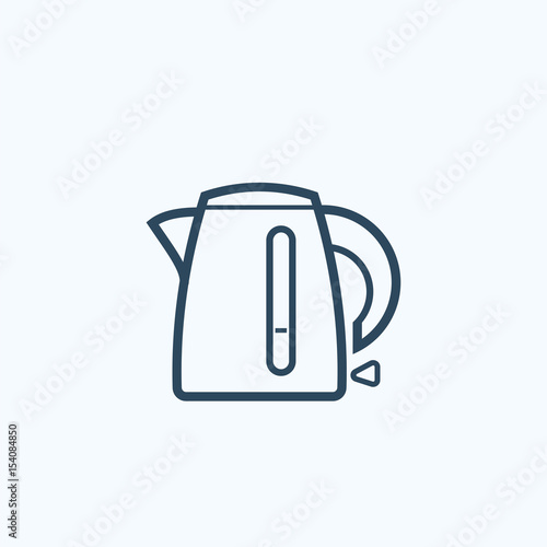 Kettle vector flat icon. Vector sign symbol.