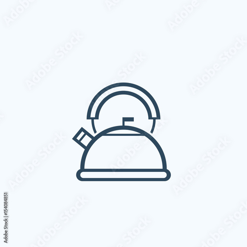 Kettle vector flat icon. Vector sign symbol.
