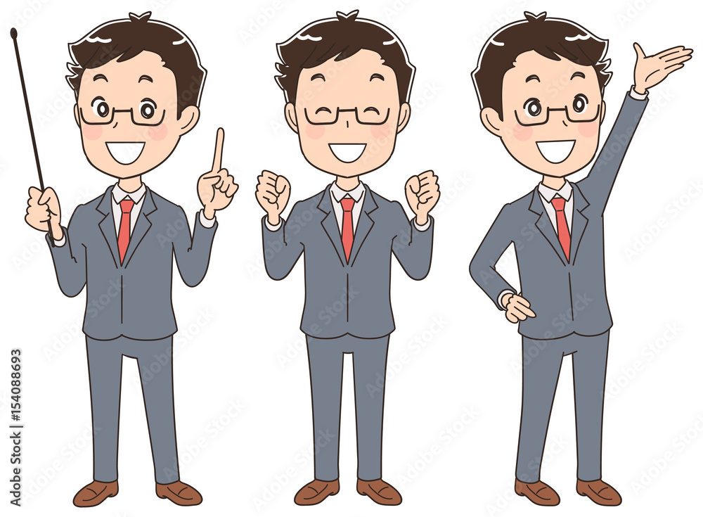 様々なポーズのスーツ姿の男性 セット Stock Vector Adobe Stock 様々なポーズのスーツ姿の男性 セット Stock Vector Adobe Stock