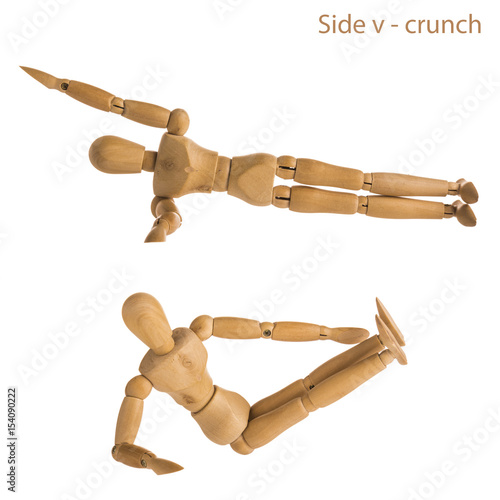 side v-crunch pose