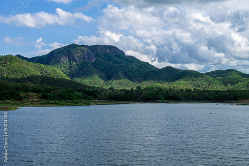 Reserved water at irrigation dam