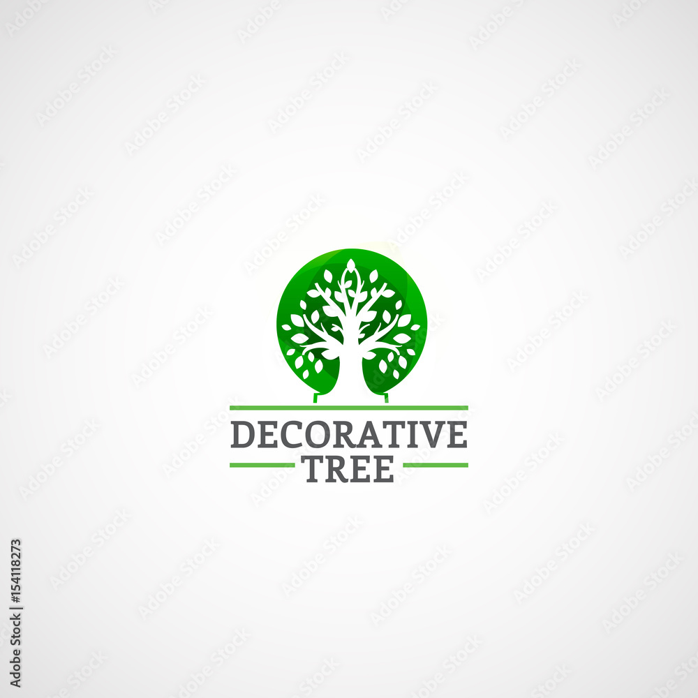 Decorative Tree logo. Decorative Tree logo.