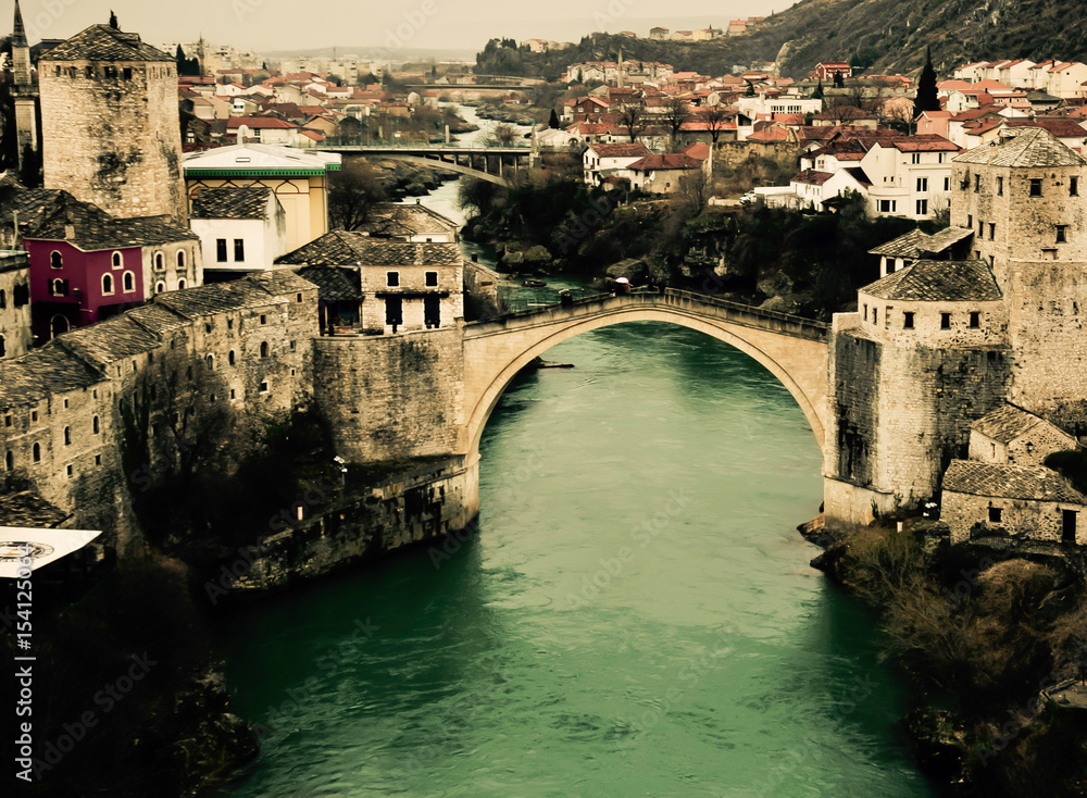 Sitari Most  : Stari Most ( aka : Old Bridge ) is a 16th-century Ottoman bridge in the city of 