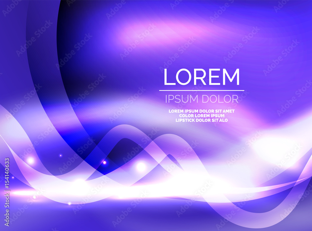 Glowing shiny wave background Glowing shiny wave background