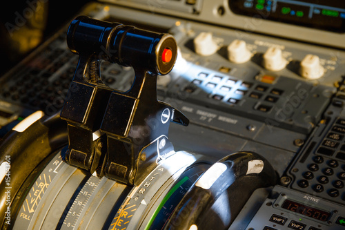 Obraz na plátně Airbus A320 thrust levers