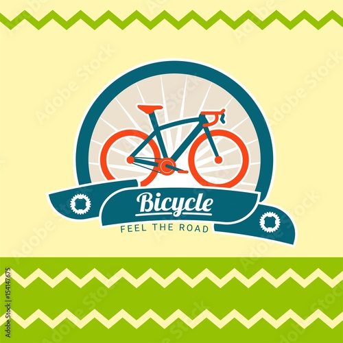 Illustration Bicycle Vintage Badges photo