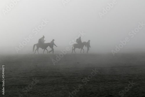 Transportation in smoke.