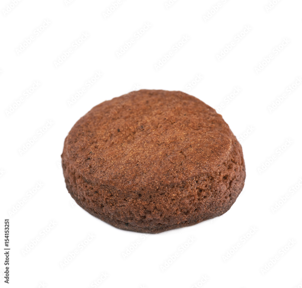 Fresh baked ginger cookie isolated Fresh baked ginger cookie isolated