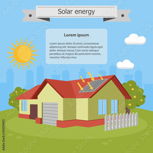 Vector solar energy house