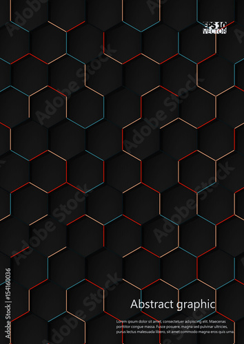 Graphic illustration with geometric pattern. Eps10 Vector illustration.