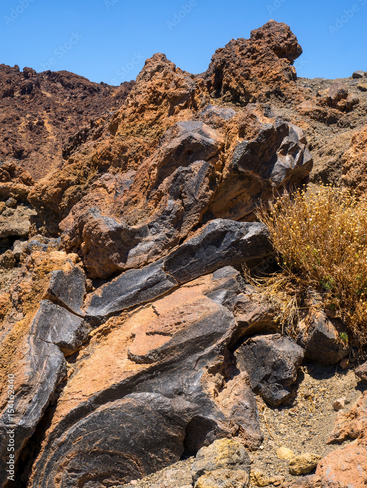 Lavagestein im Teide Nationalpark Lavagestein im Teide Nationalpark