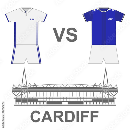 Football match. Poster. Finale