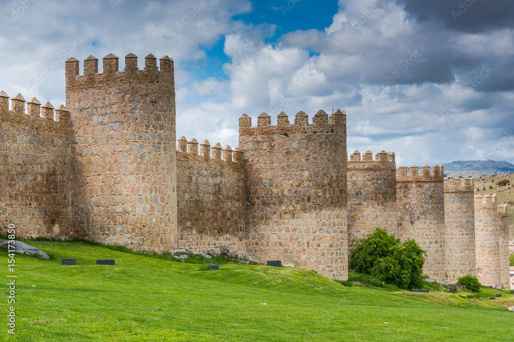 Fortification walls of Avila,Spain