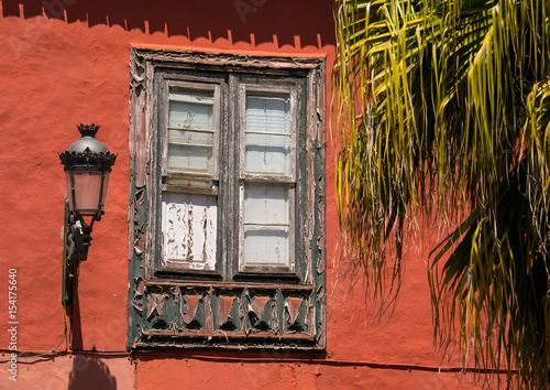 Hausfassade San Cristobal de la Laguna, Teneriffa