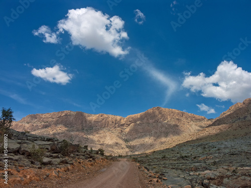 mountain road at Jebel Shams