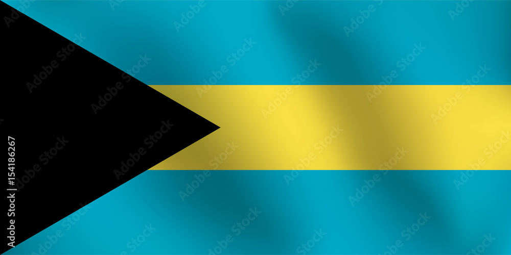 Flag of Bahamas - Vector Illustration Flag of Bahamas - Vector Illustration