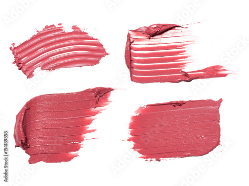 smear paint of cosmetic and beauty products