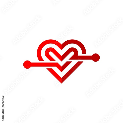 heart love icon vector element