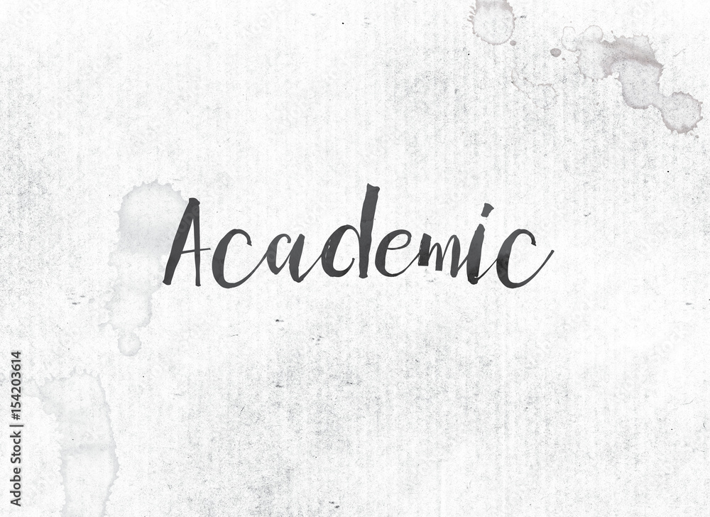 Academic Concept Painted Ink Word and Theme