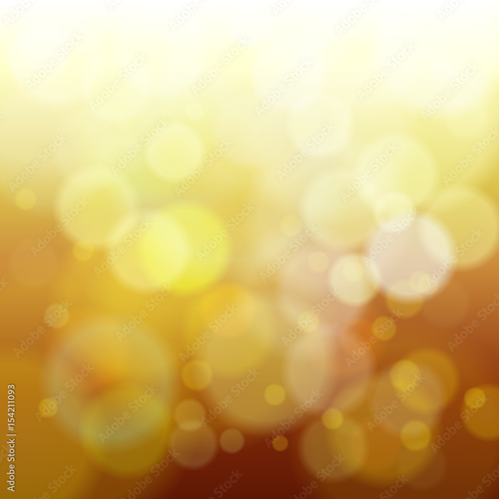 abstract yellow spring blur background vector illustration