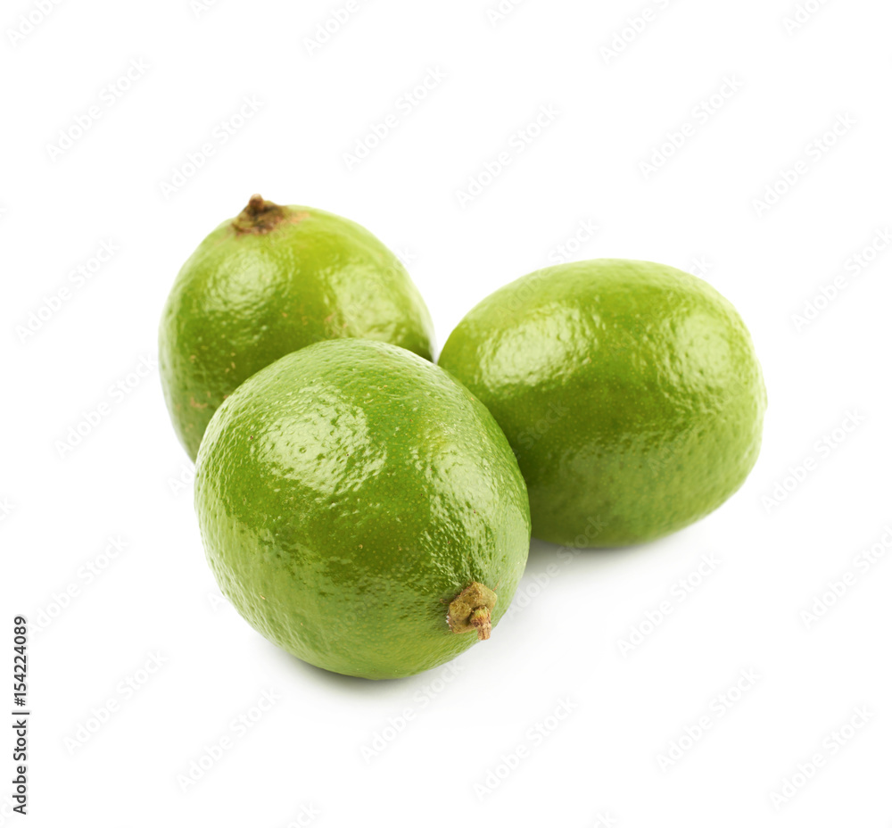 Pile of lime fruits isolated Pile of lime fruits isolated