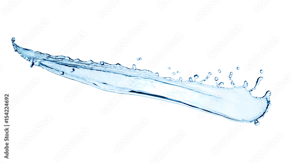 water splash on white background . water splash on white background .