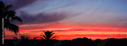Fototapeta Naklejka Na Ścianę i Meble -  Summer sunset in Arenal d'en Castell, Menorca, Spain