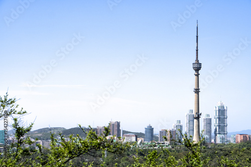 A view of the Pyongyang TV Tower. May 01, 2017. Pyongyang, DPRK - North Korea. 