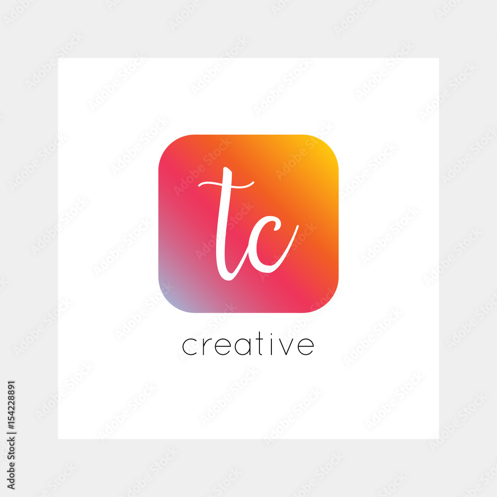 TC logo, vector. Useful as branding, app icon, alphabet combination, clip-art. TC logo, vector. Useful as branding, app icon, alphabet combination, clip-art.