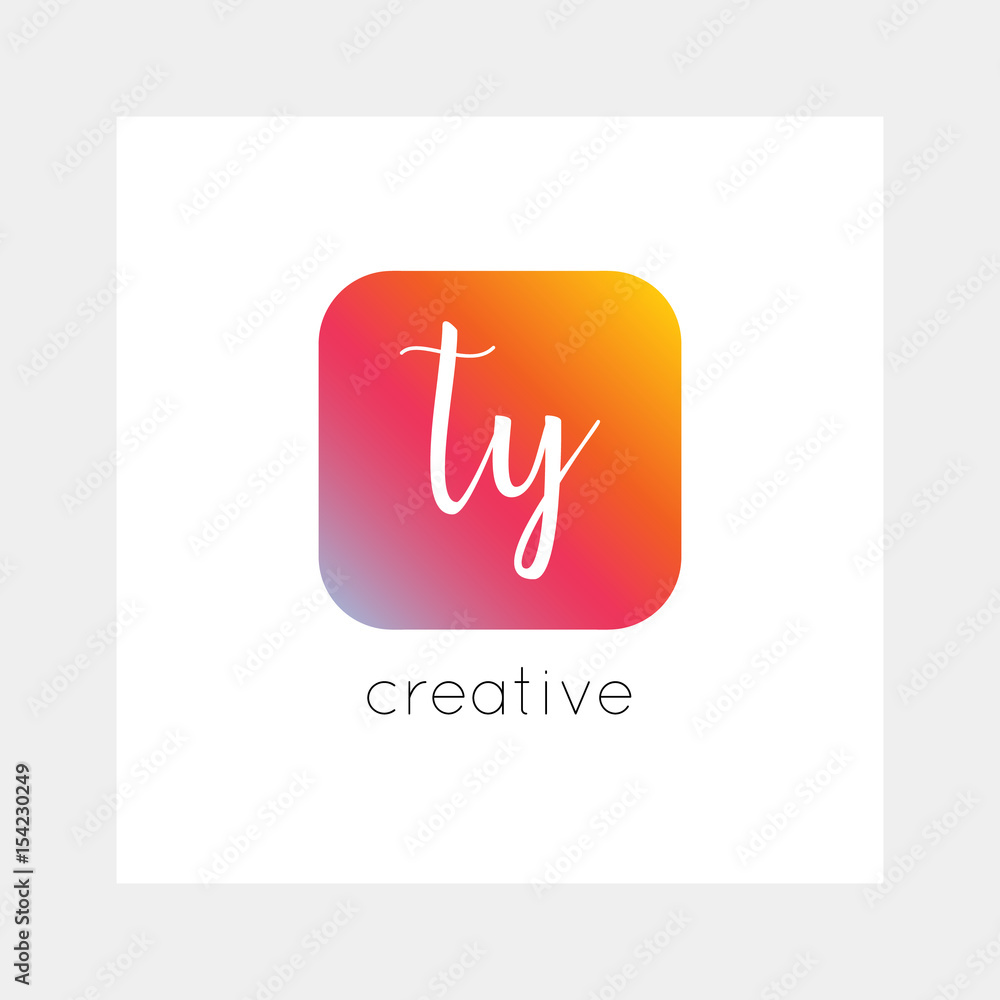TY logo, vector. Useful as branding, app icon, alphabet combination, clip-art. TY logo, vector. Useful as branding, app icon, alphabet combination, clip-art.