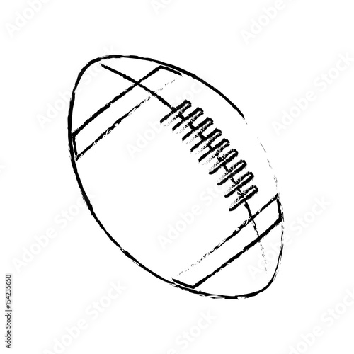 american footbal ball sport equipment vector illustration