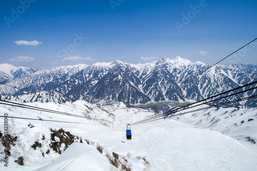 Photography Cable car going to Tateyama Kurobe Alpine Route