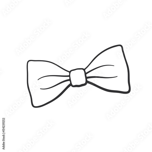 Doodle of retro bow tie