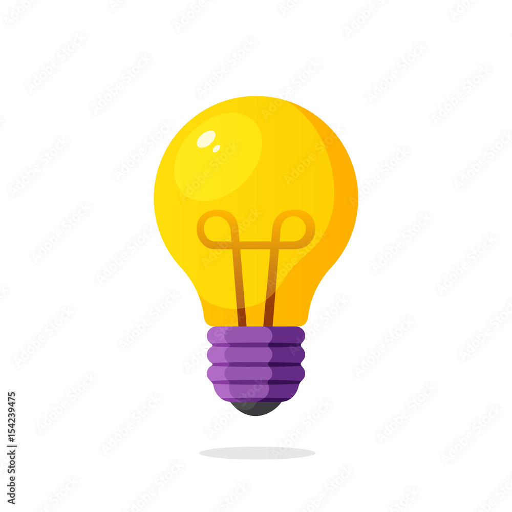 Light bulb in flat style Light bulb in flat style