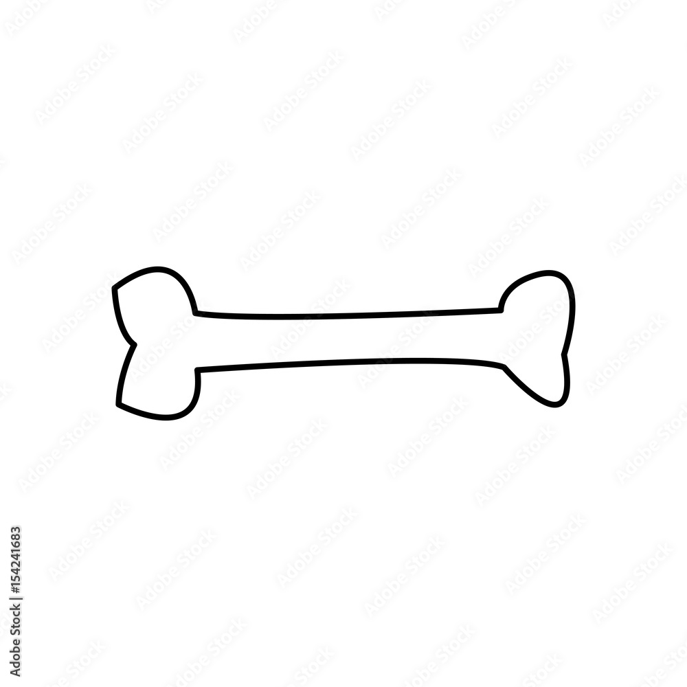 outline bone human skeleton icon vector illustration outline bone human skeleton icon vector illustration