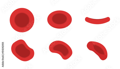 red blood cell vector icon