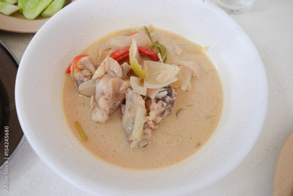 Chicken coconut soup (Tom Kha Gai)