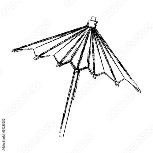 Umbrella cocktail decoration icon vector illustration graphic design