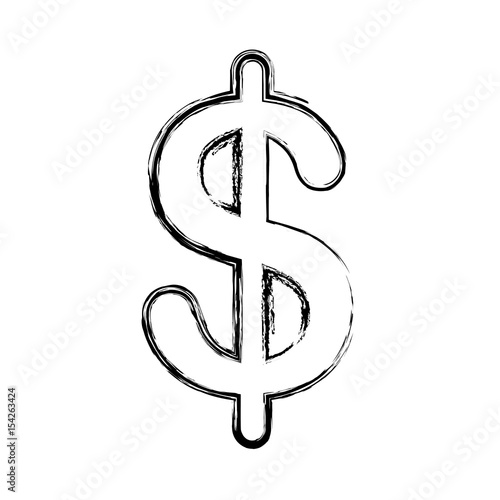 Dollar sign USD currency symbol vector illustration graphic design