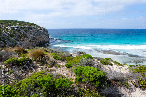 View of beach from kangaroo island australia