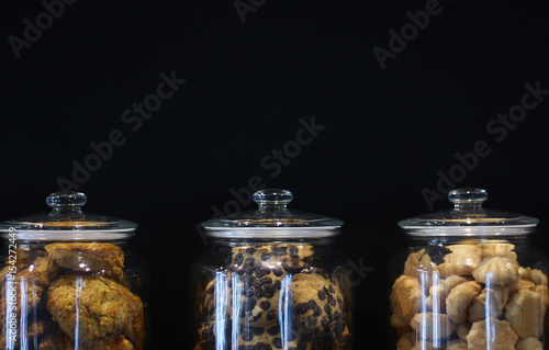 Fényképezés The cookies in glass jar