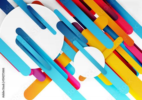 Cut 3d paper color straight lines abstract background