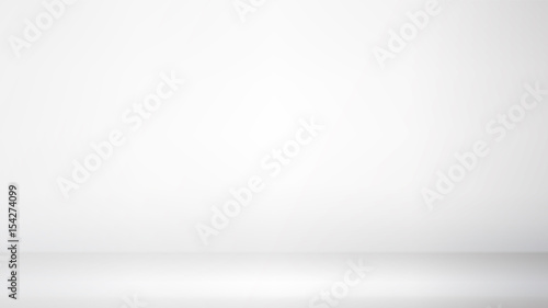Photo Studio Room. Empty White Interior. Gallery Interior With Empty Wall And Lamps. Vector Illustration.