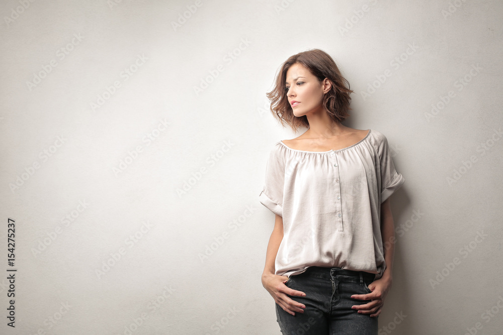 Attractive woman posing Attractive woman posing